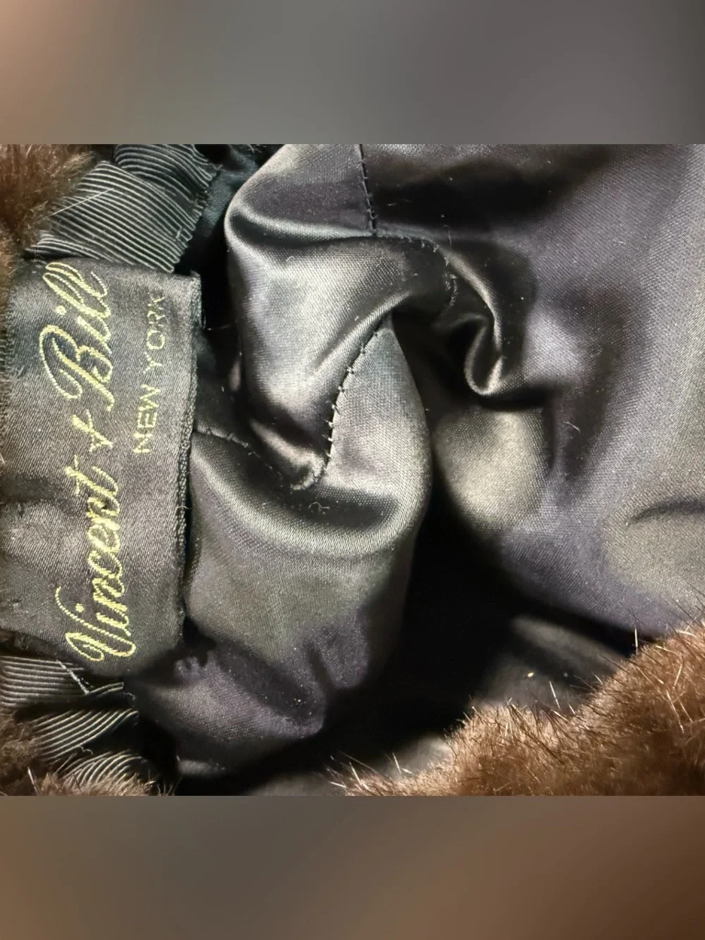 Vintage Vincent + Bill Genuine Mink Hat